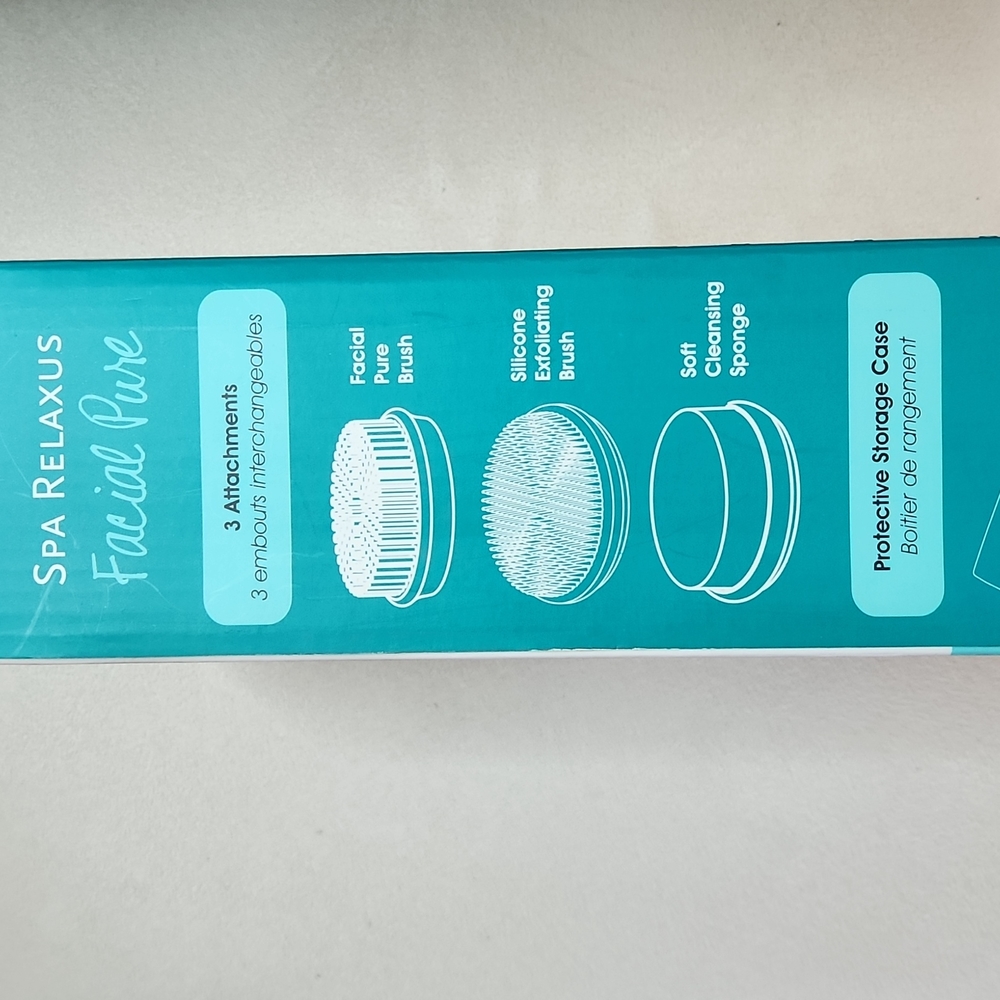 Relaxus - Spa Facial Pure Cleansing Spin Brush Kit - NWT - Picture 3 of 5